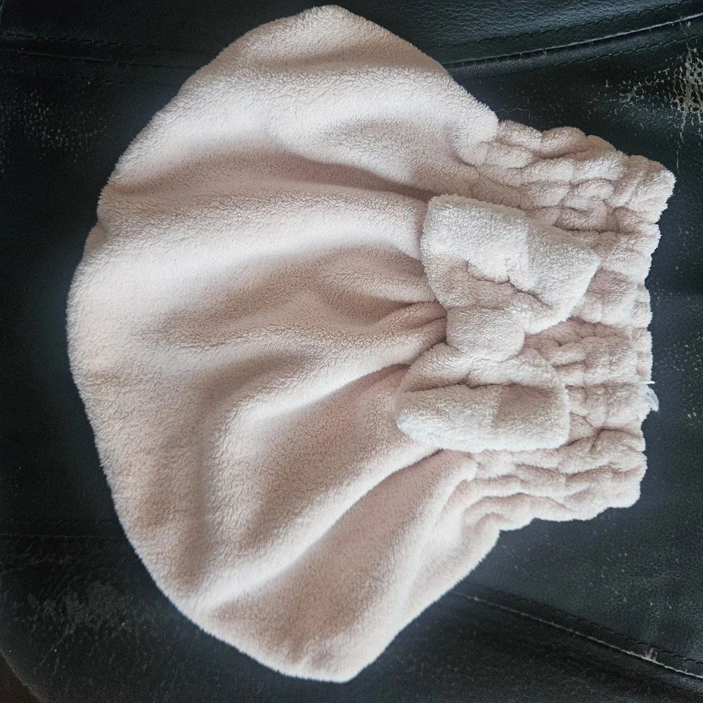 Soft Pink Hair Towel Wrap